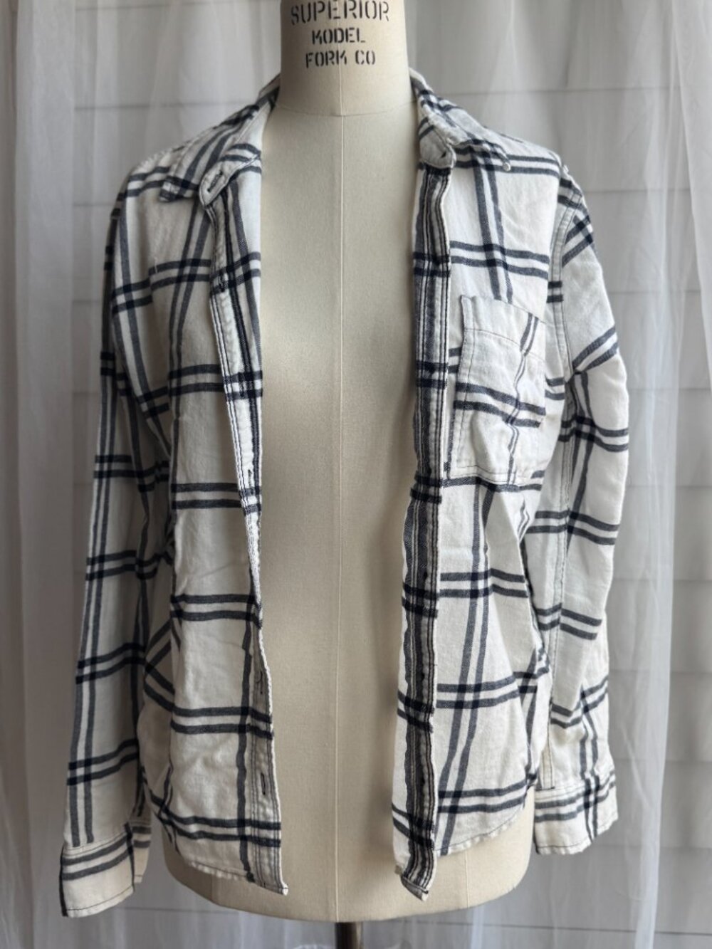 plaid button up flannel
